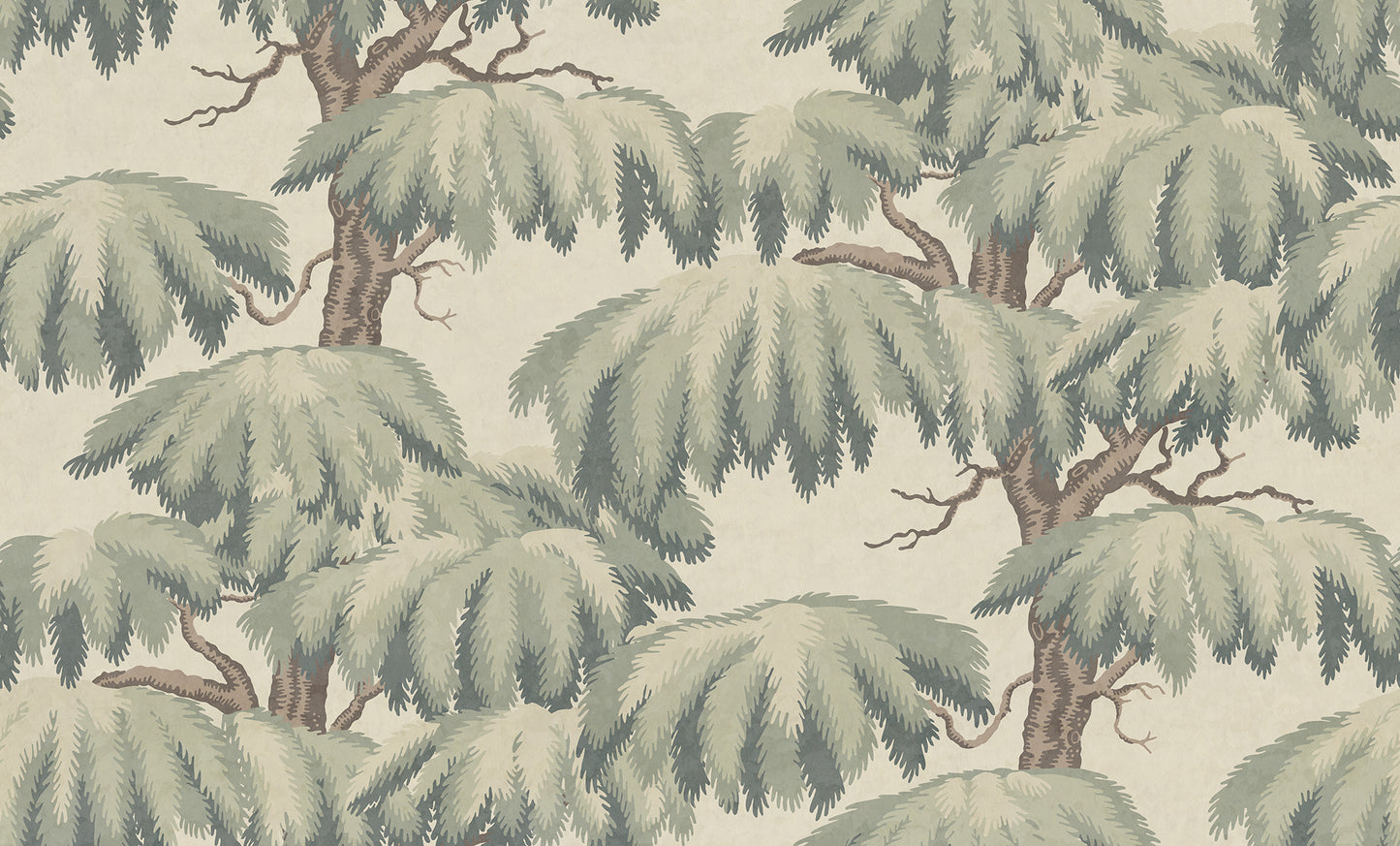 With its magnificent crown, the Lebanese Cedar wallpaper mural embraces Southern European valleys and mountain slopes with its plumes