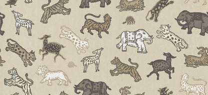 A true Sandberg classic wallpaper mural that has featured on both wallpaper but primarily on fabric for many years. Inspired by Indian tapestries.