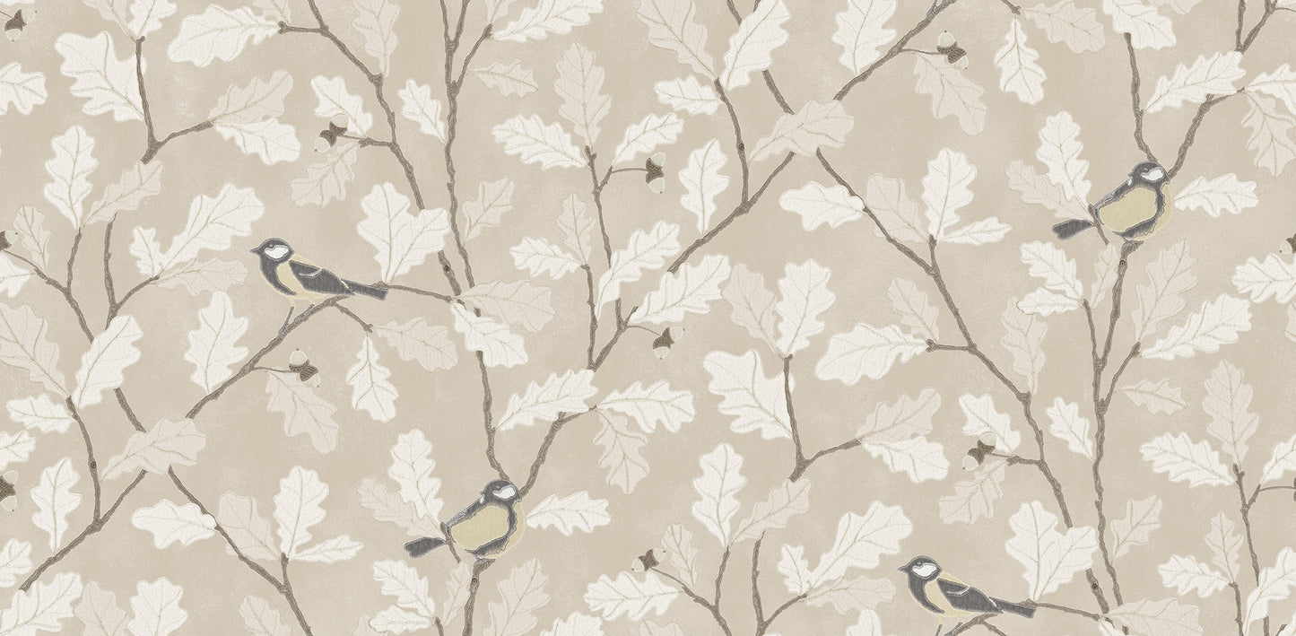 Charming Beige Oak Wallpaper
Waldemar has been resting in the archives for a few years after being a true favorite in our collection.
