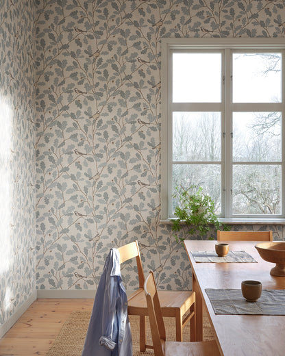 

Charming Light Blue Botanical Wallpaper
Waldemar has been resting in the archives for a few years after being a true favorite in our collection