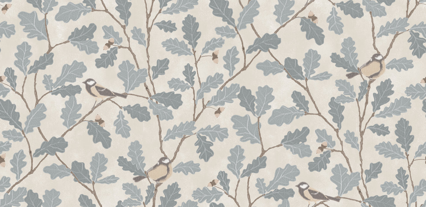 

Charming Light Blue Botanical Wallpaper
Waldemar has been resting in the archives for a few years after being a true favorite in our collection