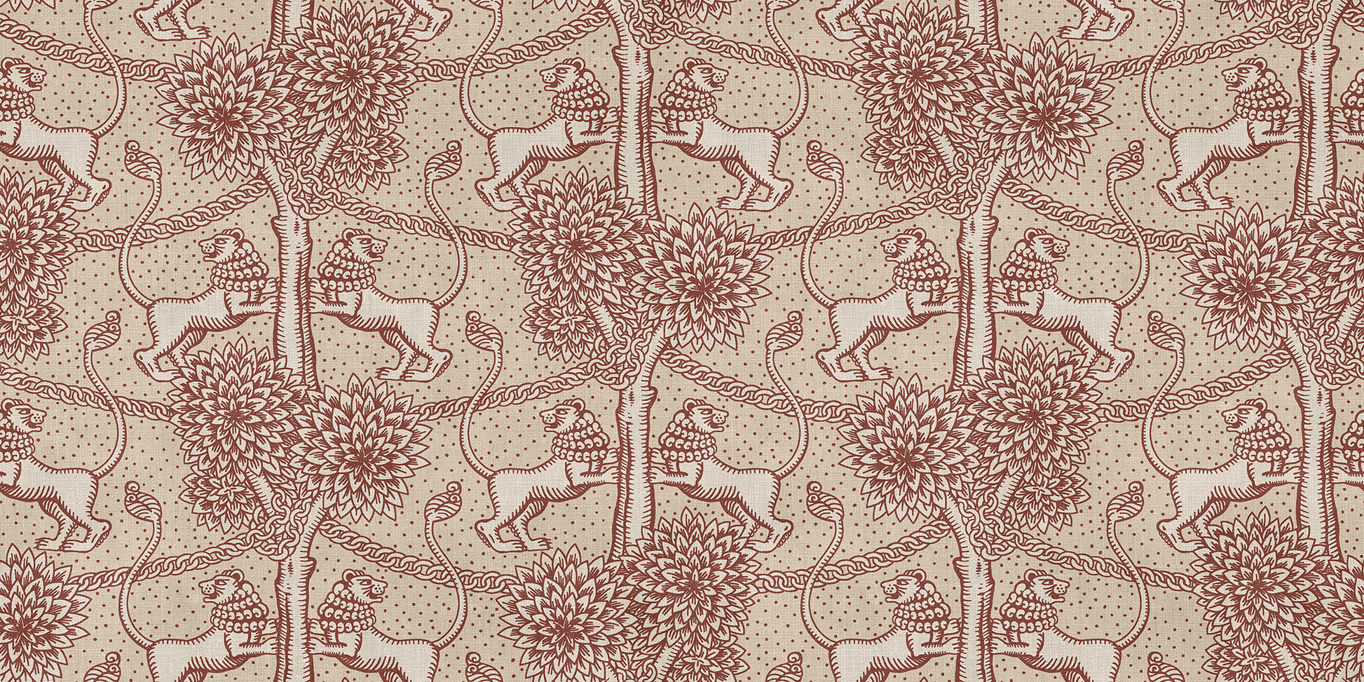 With playful elegance, the Leopold wallpaper mural makes the room both modern and international and is available in four becoming colorways.