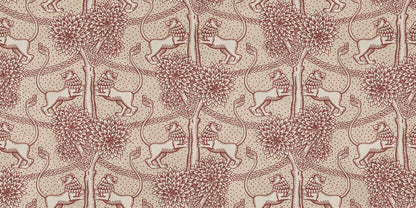 With playful elegance, the Leopold wallpaper mural makes the room both modern and international and is available in four becoming colorways.