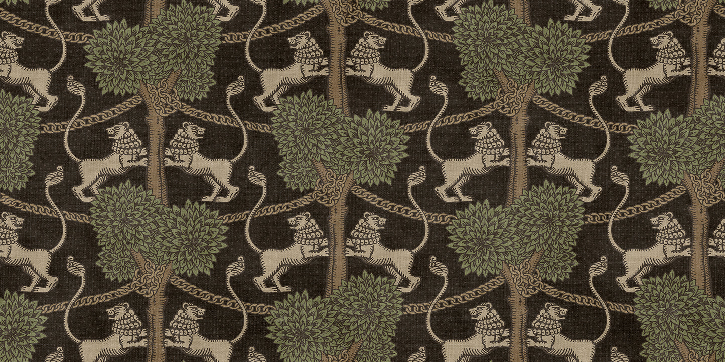 With playful elegance, the Leopold wallpaper mural makes the room both modern and international and is available in four becoming colorways.