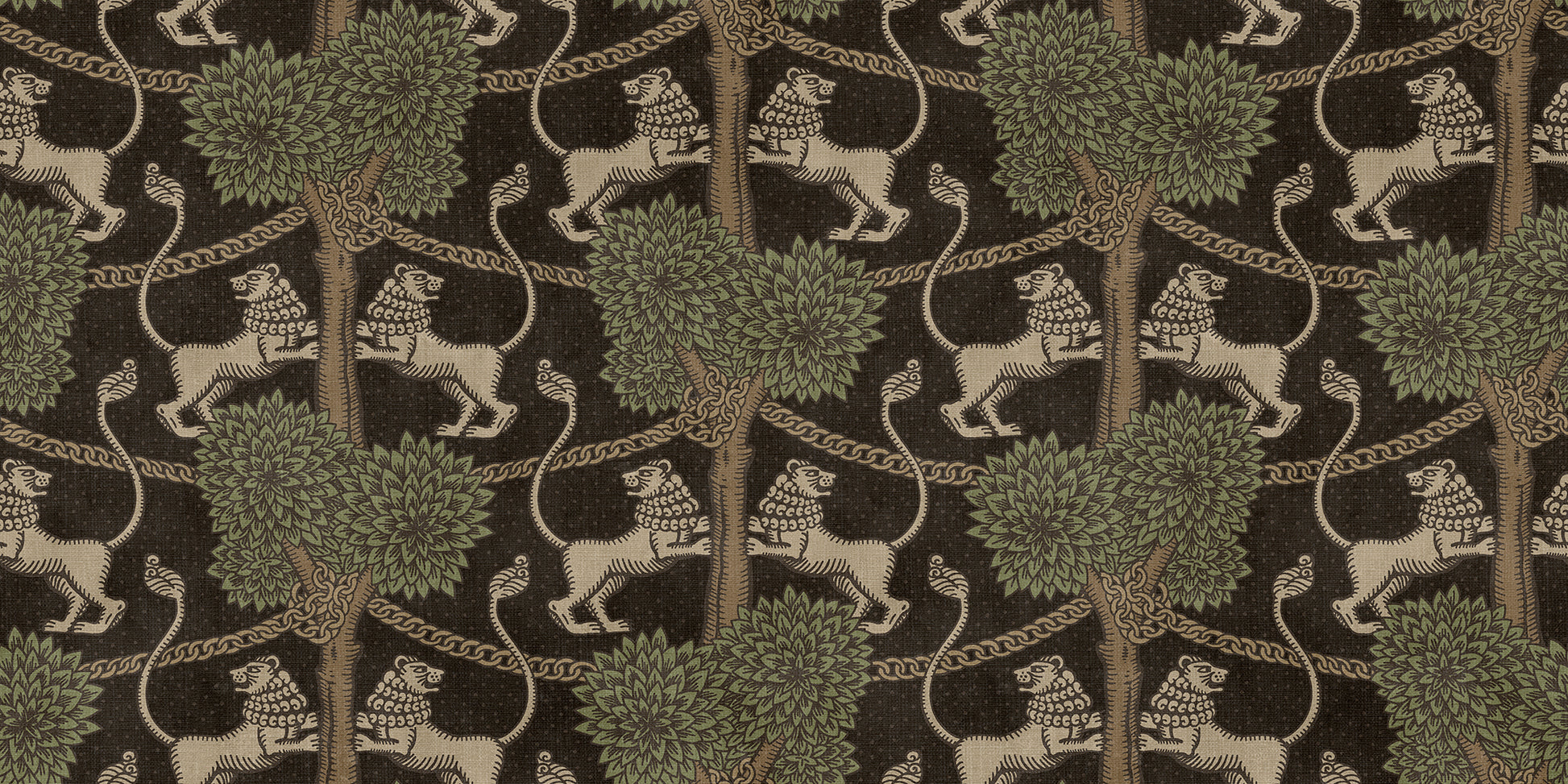With playful elegance, the Leopold wallpaper mural makes the room both modern and international and is available in four becoming colorways.