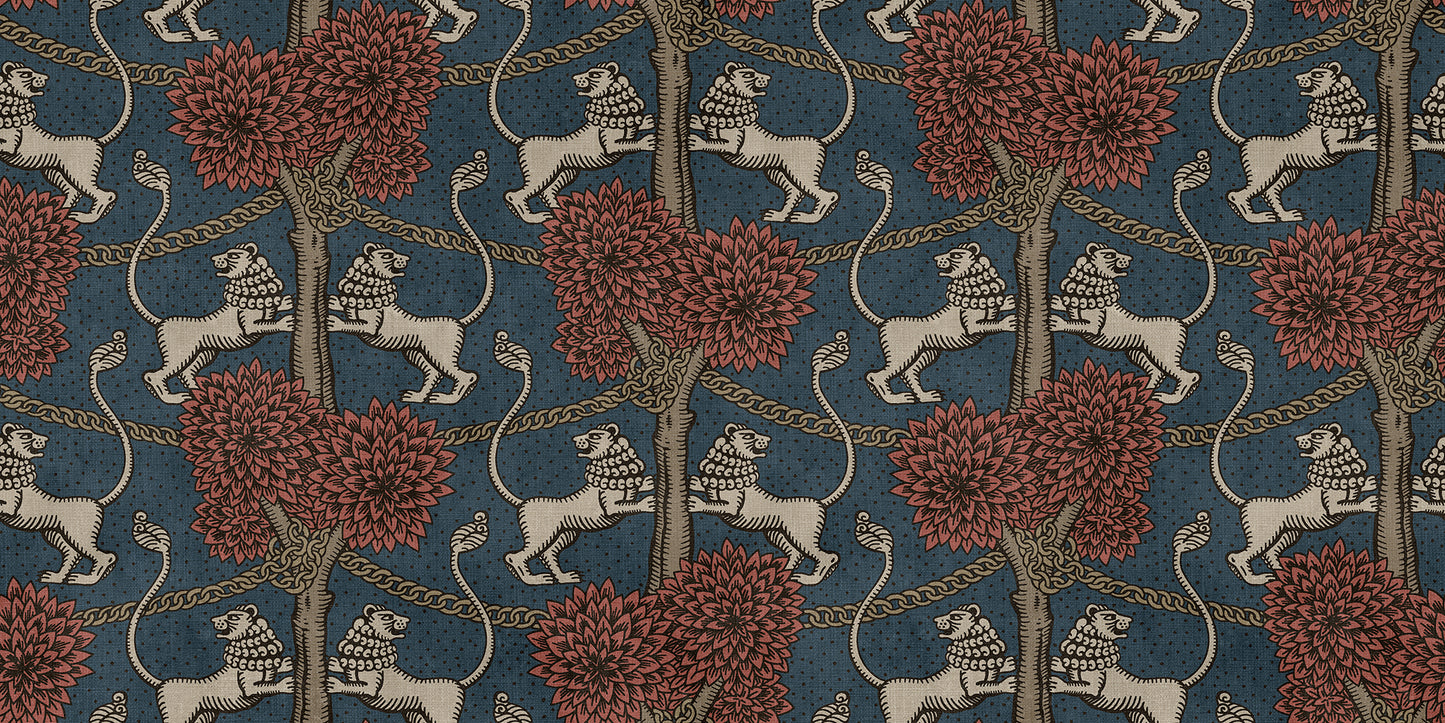 With playful elegance, the Leopold wallpaper mural makes the room both modern and international and is available in four becoming colorways.