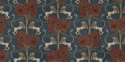 With playful elegance, the Leopold wallpaper mural makes the room both modern and international and is available in four becoming colorways.