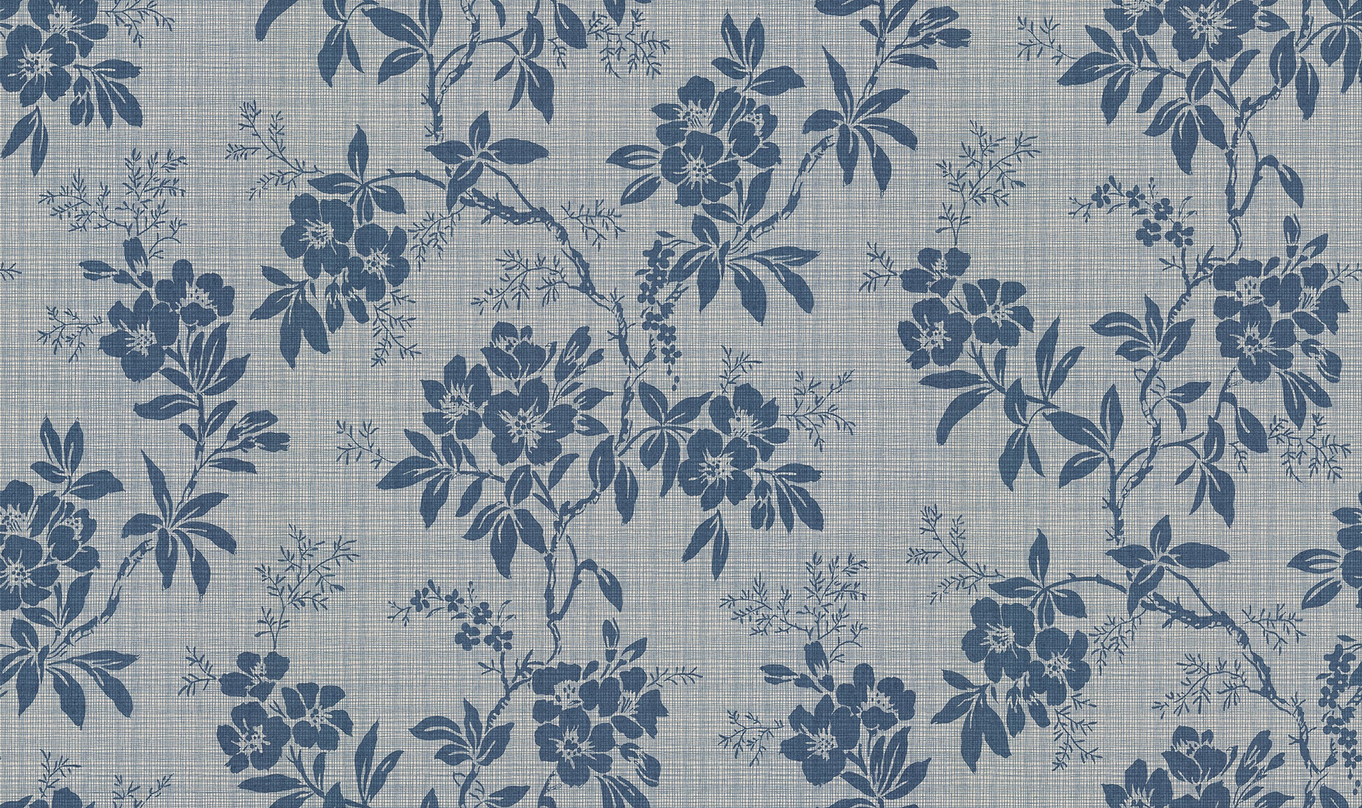 This beautiful blue floral vine comes from a 1920s original and was a favorite wallpaper for many years.