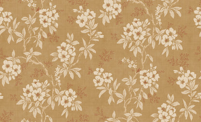 Charming Yellow Floral Wallpaper - Vera
This beautiful floral vine comes from a 1920s original and was a favorite wallpaper for many years