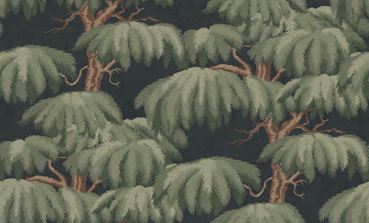 With its magnificent crown, the Alba wallpaper mural in dark blue embraces Southern European valleys and mountain slopes with its plumes.