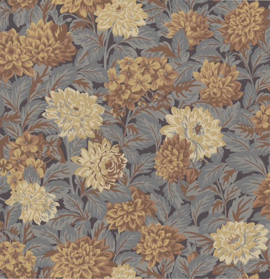 Dahlia is a charming historical wallpaper pattern originally created for the wallpaper factory in Arvika, Sweden, in the early 1900s. 