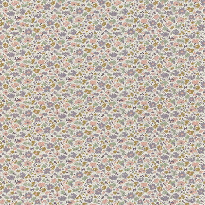 The playfulness of the flowers in this wallpaper design gave it its name. A decorative pattern that brings joy to your walls. Like a blooming summer meadow.