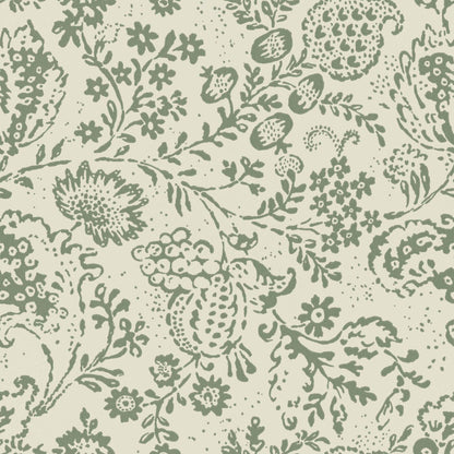 Daniel Långelid came upon this pattern on the inside of an antique book dated 1763 and added it to wallpaper. 