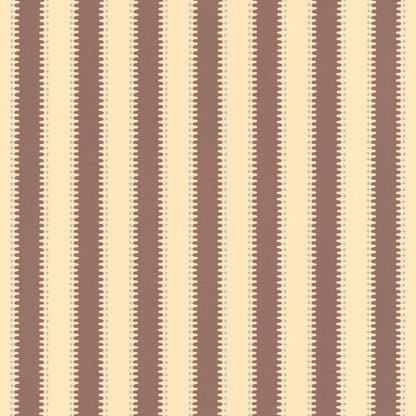 Make a stripe with jagged edges, add some dots and you’ll get a decorative, more playful striped wallpaper.