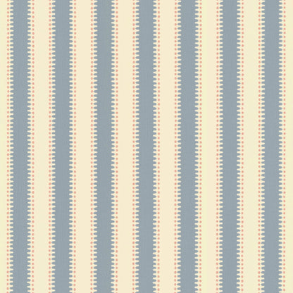 Make a stripe with jagged edges, add some dots and you’ll get a decorative, more playful striped wallpaper.