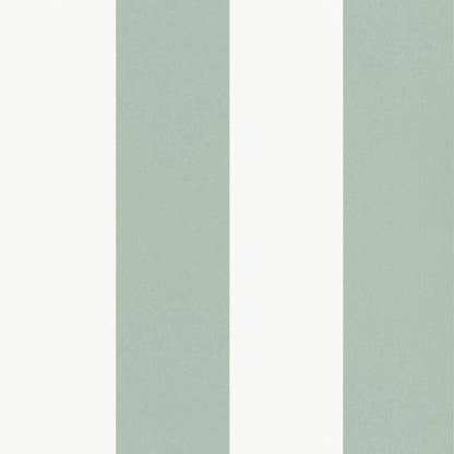 The brave one follows the exhortation in the wallpaper’s name and puts it horizontally. The block stripe is available in a stylish Duck Egg Blue.