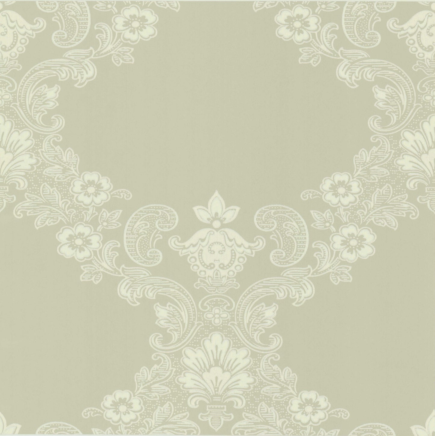 Megamedaljong is a striking wallpaper featuring a large-scale medallion pattern inspired by the grand decorative traditions of the late 19th century. 