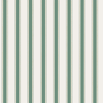 Our classic narrow striped wallpaper with small elegant gold dots is inspired by the beautiful silk draperies and furniture fabrics of the 18th century. 