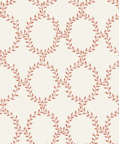 Our beloved wallpaper design Wilma brings to mind wreaths but in colors with an international feel. 