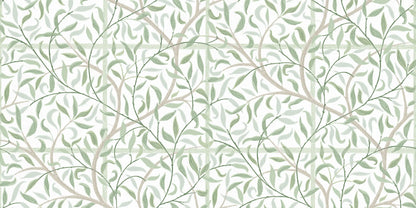 Emmie is an enlarged version of our popular wallpaper pattern Diana found in our archives. It's a lovely wallpaper with trellis that embraces the room and makes it lush year-round.