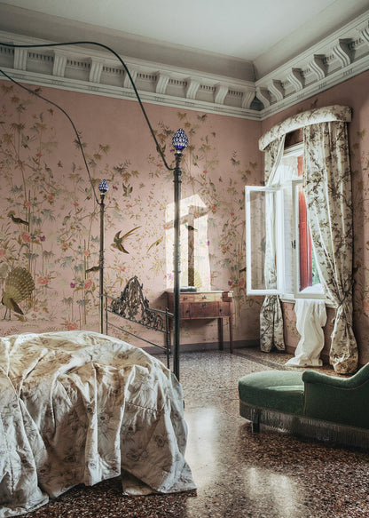 Chinoiserie Garden, Pink - S10417 Mural