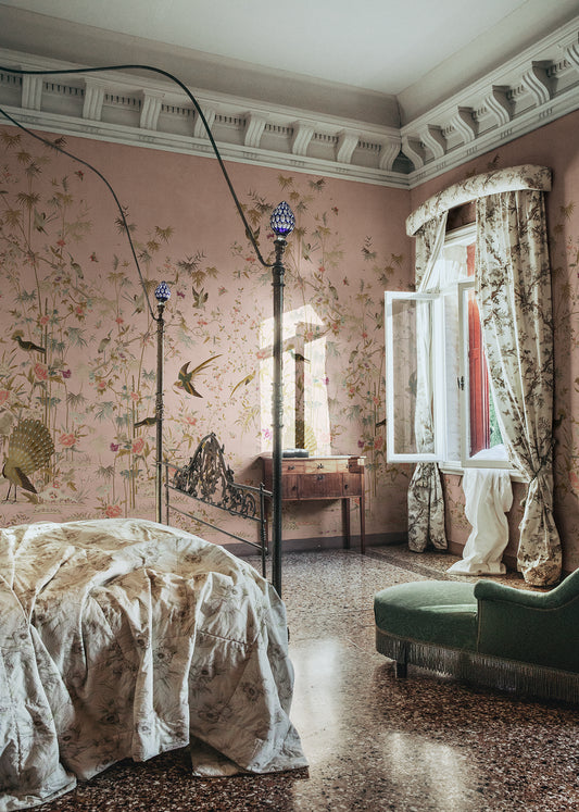 Chinoiserie Garden, Pink - S10417 Mural
