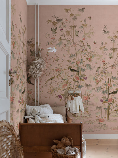 Chinoiserie Garden, Pink - S10417 Mural