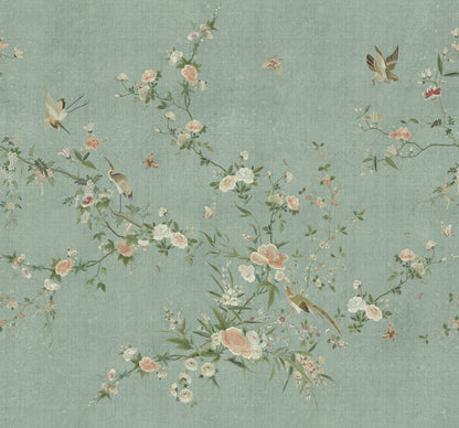 Bloom, Teal - S10427 Mural