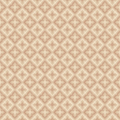 This classic trellis was one of the most popular wallpaper patterns of the 1800s and likely originally covered a ceiling. Today it decorates the walls just as beautifully. The color scheme, Terracotta, comes in lovely tones of red terracotta and beige.
Designed by Studio Sandberg