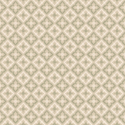  This classic trellis was one of the most popular wallpaper patterns of the 1800s and likely originally covered a ceiling. 