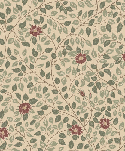 The Castle Rose wallpaper pattern is named after our Swedish royal family's summer residence, Solliden on Öland.
