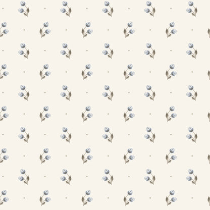 In the wallpaper Siv, we took a closer look at the berries on the hawthorn trees. The small clusters create a friendly, decorative impression, beautifully matching more patterned designs. In the color scheme