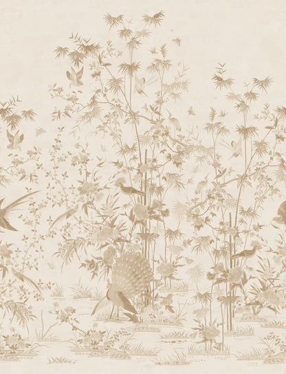Chinoiserie Garden, Beige - S10544 Mural