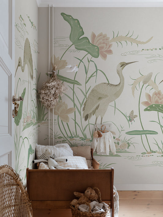 Seabirds, Green - S10550 Mural