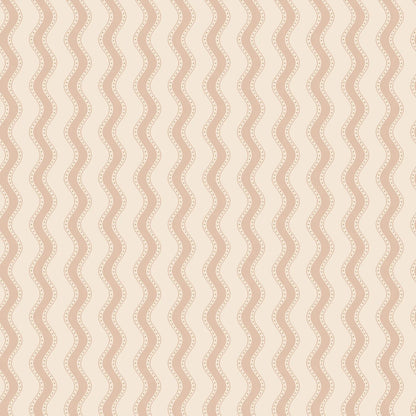 Surrounded by water, this wallpaper reminds us of the waves against the shore. A friendly, contemporary wallpaper with both a sense of humor and timeless class
