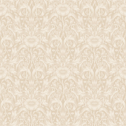 Emil is our interpretation of a classic medallion wallpaper pattern, featuring an intriguing richness of details with leaves and arching stems.