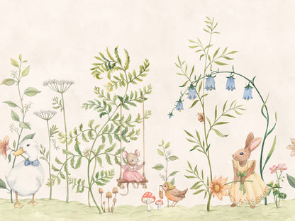 Transform any space into a whimsical haven with the Vilhelmina wallpaper. 