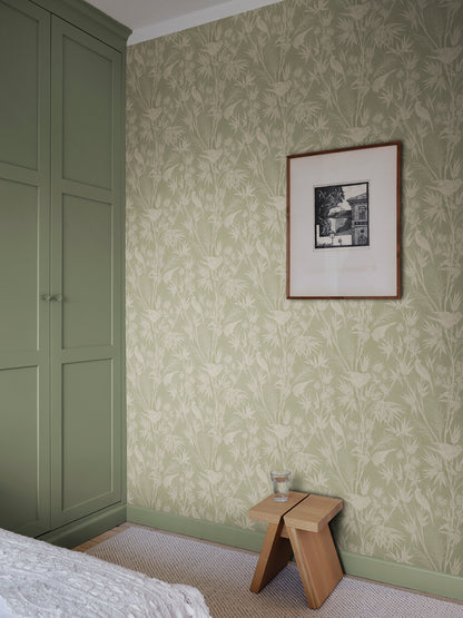  Celeste wallpaper breathes elegance into any room with its intricate design inspired by classic toile. 