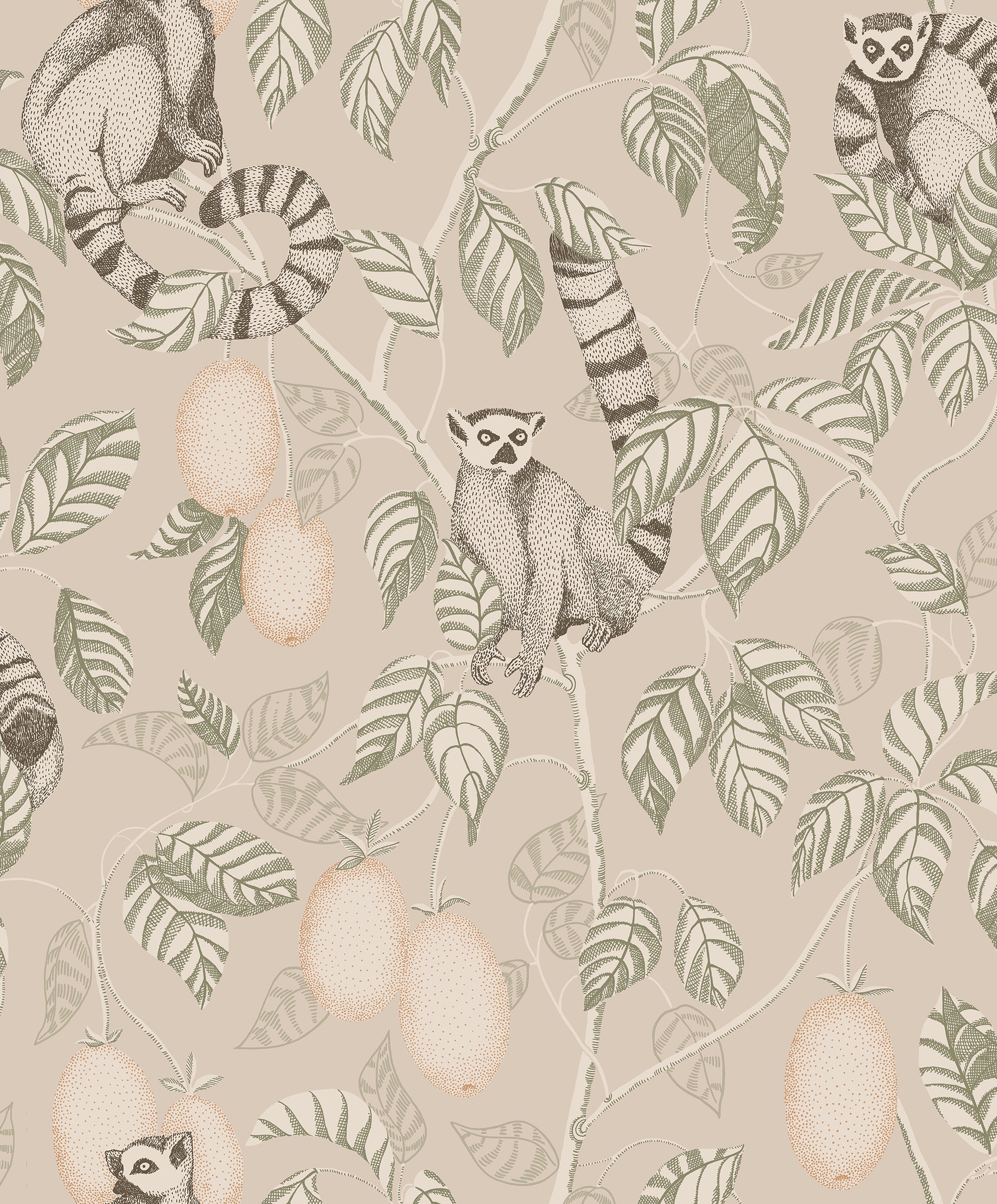 Delight in the detailed elegance of the Elliot wallpaper in a soft sandstone hue.