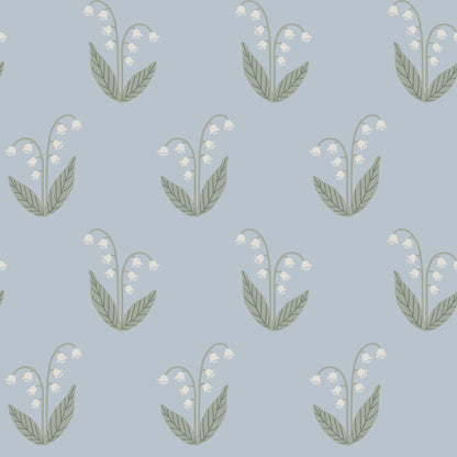  This wallpaper captures the beauty of simplicity with its graceful floral design, offering a sense of calm and sophistication to any space. 