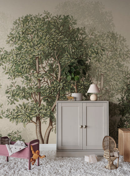 Dive into the enchanting embrace of the Charles Mural, where Georg Ehret's exquisite trees from the 1700s come alive. 
