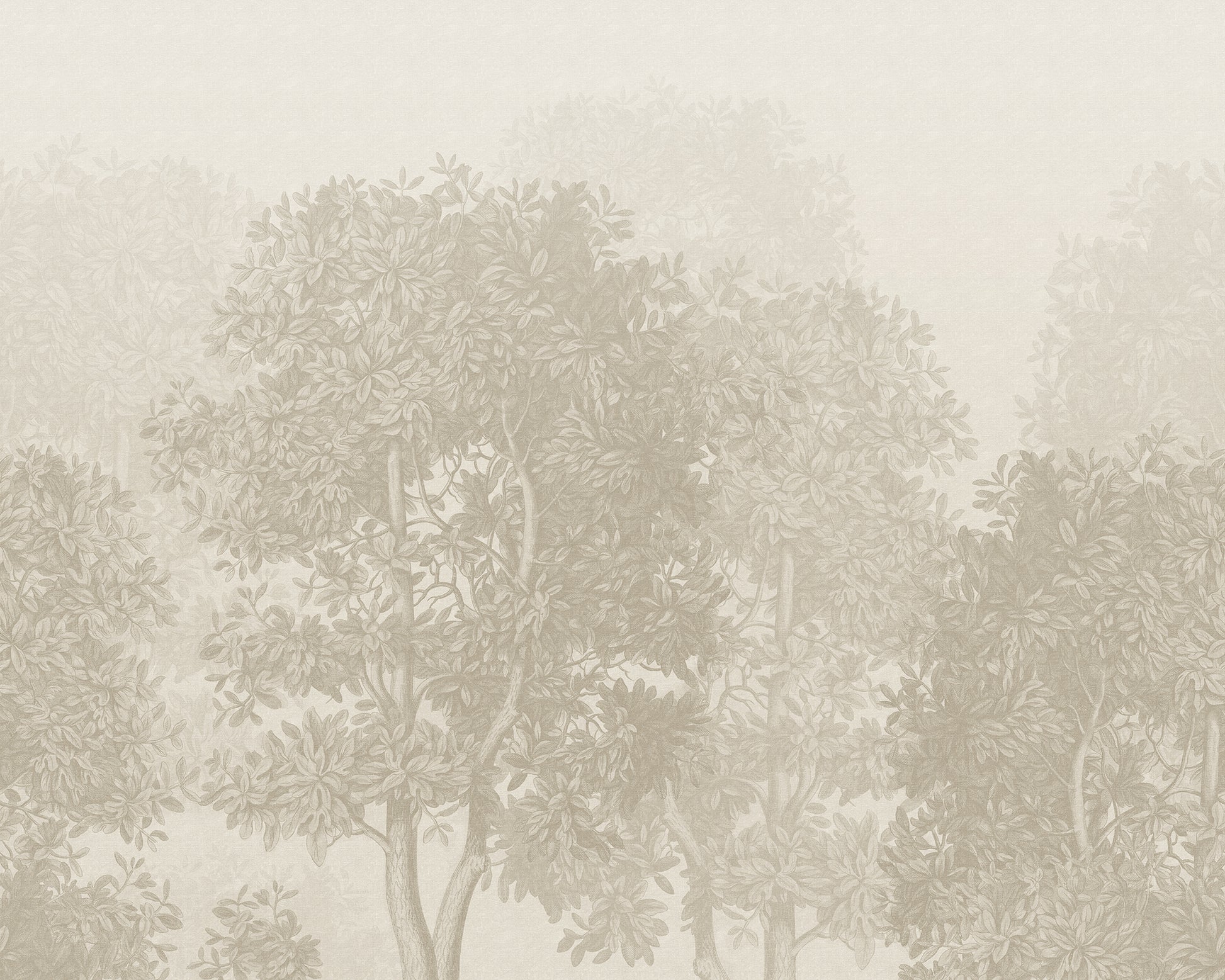Georg Ehret's botanical elegance graces your walls with the Charles Mural in beige. This design blends historical artistry with a modern touch, creating a relaxing forest grove. 