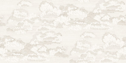 Bonnie invites tranquility with its hand-drawn clouds on wallpaper, evoking a dreamy atmosphere reminiscent of old etchings.