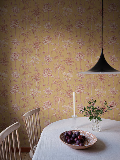  Discover the allure of the jungle with our Adele wallpaper in vibrant yellow. 