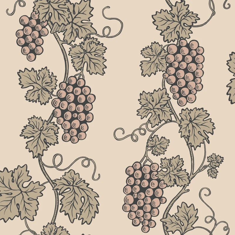 Carla brings a stylized grapevine with a modern twist to your walls. Inspired by classical elegance and domino paper, this pattern creates an international decorative flair. With its edgy and classic tonality, Carla invokes charm and sophistication, transforming any space into a timeless retreat.