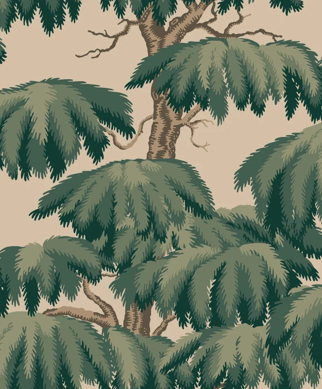 Alba Wallpaper - A Touch of Botanical Grandeur
Inspired by the majestic Lebanese Cedar trees around Como, the Alba wallpaper brings a grand and sophisticated flair to your space. 