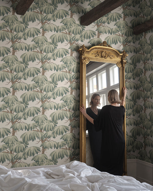 Alba Wallpaper in Green
Immerse your space in the majestic allure of the Alba pattern. Inspired by the grandeur of Lebanese Cedar trees, its sophisticated design offers a modern touch to any room, capturing nature's elegance with style.
