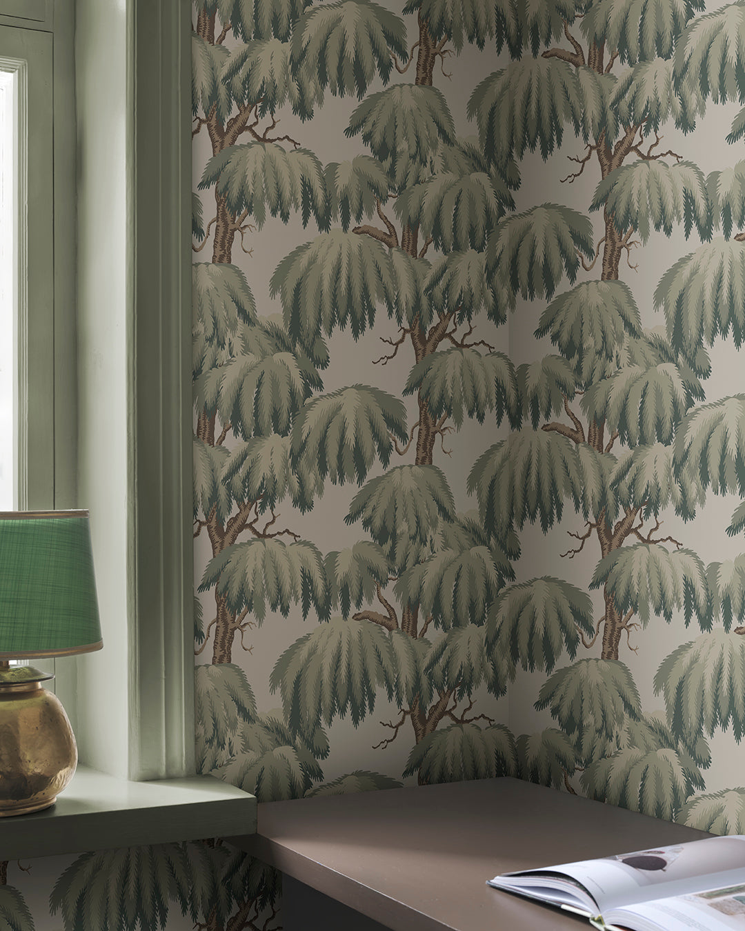 Alba Wallpaper in Green
Immerse your space in the majestic allure of the Alba pattern. Inspired by the grandeur of Lebanese Cedar trees, its sophisticated design offers a modern touch to any room, capturing nature's elegance with style.
