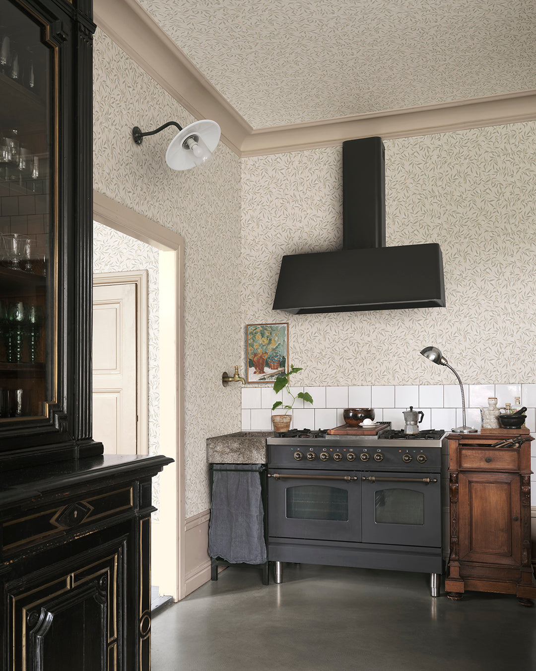  Olivia in Sage Green captures the essence of the Mediterranean with its delicate olive branches and whispering leaves. 
