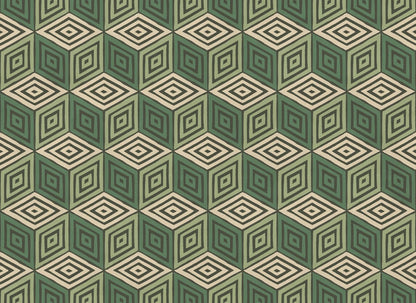 Infuse elegance with Chiara's geometric design in lush green. Inspired by Como's silk production, this small-pattern marvel adds international flair.